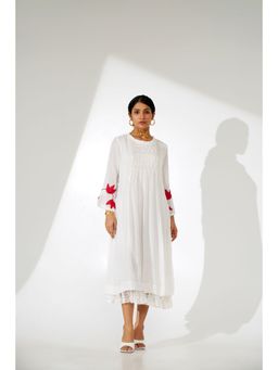 Indy Raaga - Mohini Pin-tuck Flared Dress