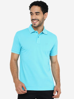 Greenfibre - Stylish Blue Polo Cotton Blend Polo T-Shirt