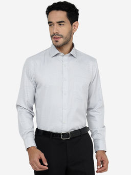 Greenfibre - Regular Fit Light Grey Cotton Shirt