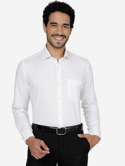 Metal - White Formal Cotton Shirt
