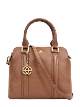 Eske - Sienna Double Zip Satchel British-Tan Cosmos