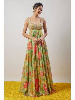 Gopi Vaid - Green Vamika Gown