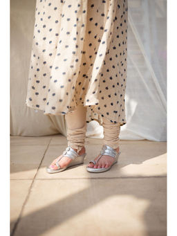 The Indian Ethnic Co. - Maham Off White Mul Cotton Churidar