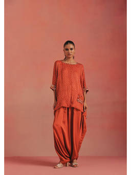Twenty Nine - Draw String Orange Dhoti Pants