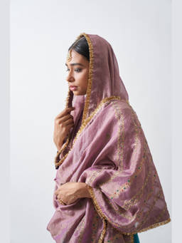 Rhua India - Mauve Mira Dupatta
