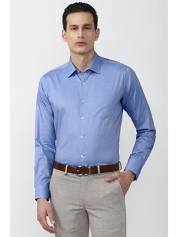 Van Heusen - Blue Solid Formal Shirt