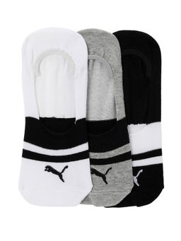 Puma - Heritage Footie 3 Pair Unisex Multi-Color Socks