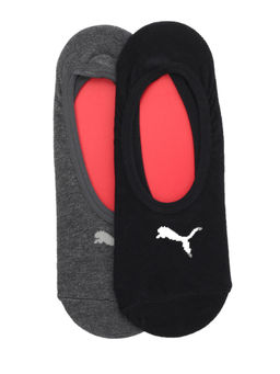 Puma - Footie 2 Pair Unisex Multi-Color Socks