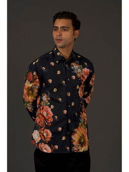 Rohit Bal - Black Printed Men's Shirt
