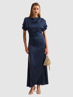 Forever New - Genevieve Satin Drape Maxi Dress