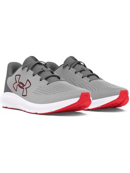 Under Armour - Charged Pursuit 3 Big Logo Grey Running Shoes