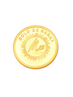 Mia by Tanishq - 8 Gram 22 Karat Stunning Lotus Gold Coin