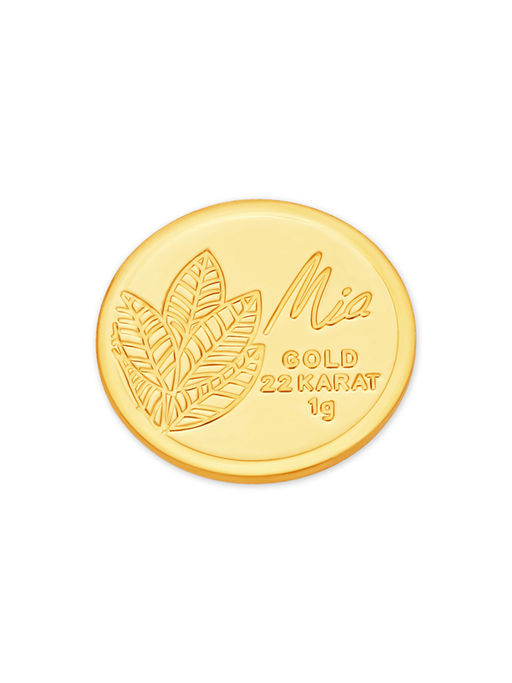 22 Karat Tanishq Gold Coin Gm Buy GM 24 Karat Tulsi Leaf Gold Coin