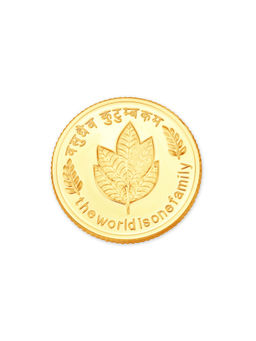 Mia by Tanishq - 8 Gram 22 Karat Sublime Mango Leaf Gold Coin