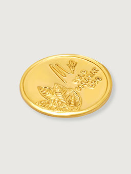 Mia by Tanishq - 0.5 Gram 24 Karat Mango Leaf Gold Coin