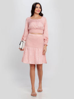 Zink London - Pink Floral Printed Co-Ord (Set of 2)