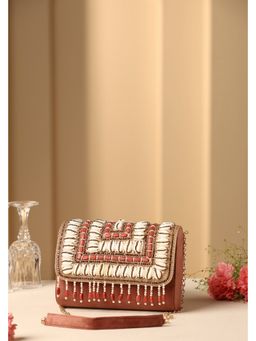 SWABHIMANN - Mauve Diksha Shell Hand Bag