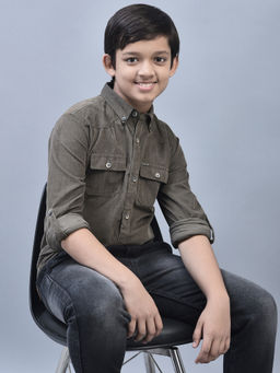 CRIMSOUNE CLUB - Boys Olive Shirt
