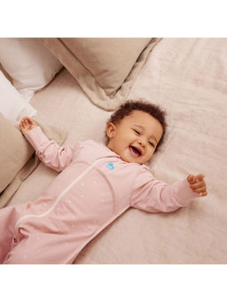 Love To Dream - Powder Pink Cotton Sleep Suit-Pink