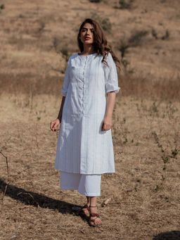 JITI - Moonshine Stripes Kurta with Palazzo (Set of 2)