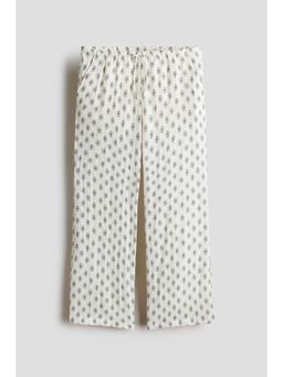 H&M - Girls White Pull-On Trousers