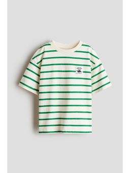 H&M - Boys Green Printed T-Shirt