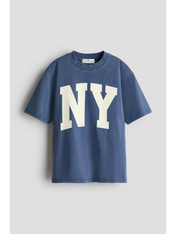 H&M - Boys Blue Printed T-Shirt