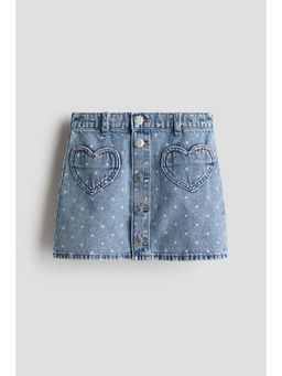 H&M - Girls Blue A-Line Denim Skirt