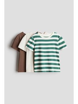 H&M - Boys White 3-Pack Cotton T-Shirts
