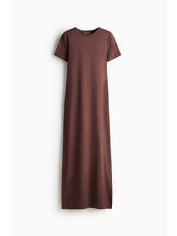 H&M - Women Brown Long T-Shirt Dress