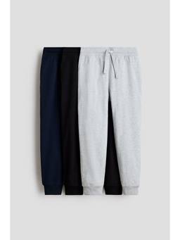 H&M - Boys Blue 3-Pack Cotton Joggers