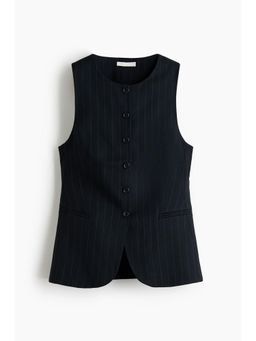 H&M - Women Blue Fitted Waistcoat