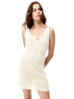 H&M - Women White Crochet-Look Mini Dress