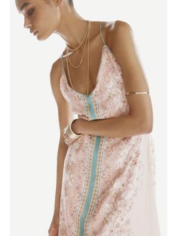 H&M - Women Pink Low-Back A-Line Dress
