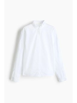 H&M - Women White Broderie Anglaise Cotton Blouse