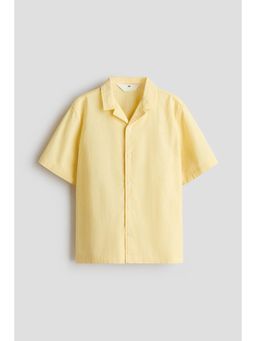 H&M - Boys Yellow Cotton Resort Shirt