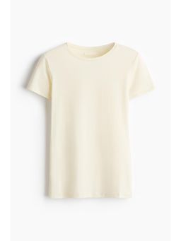 H&M - Women White Fitted Stretch T-Shirt
