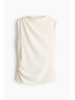 H&M - Women White Draped Crinkled Top