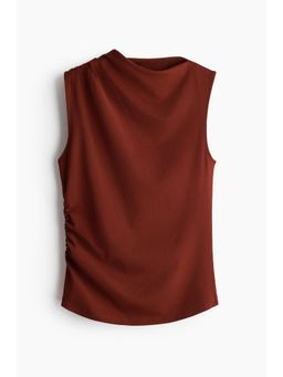 H&M - Women Red Draped Crinkled Top