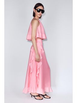 H&M - Women Pink Flounced Skirt