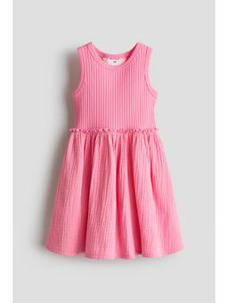 H&M - Girls Pink Muslin-Skirt Dress
