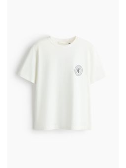 H&M - Women White Printed T-Shirt