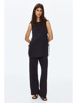 H&M - Women Brown MAMA 2-Piece Crinkled Jersey Set