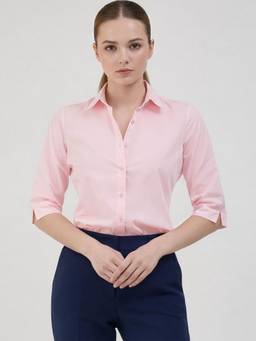 Oh Rare - Pink Women Solid Casual Shirt