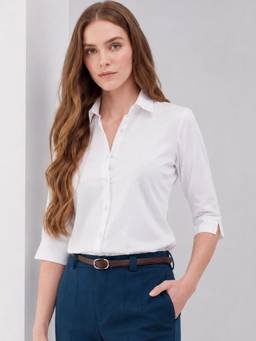 Oh Rare - White Women Solid Casual Shirt