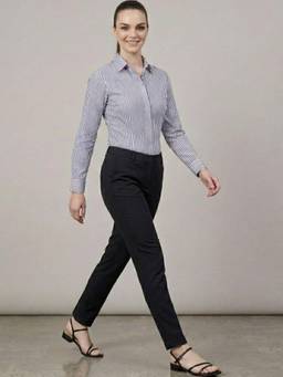 Oh Rare - Grey Casual Stripe Shirt for Women