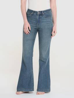 Xpose - Women Blue High Rise Bell Bottom Jeans