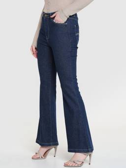 Xpose - Women Blue High Rise Bell Bottom Jeans