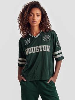 max - Green Women Houston Printed T Shirt