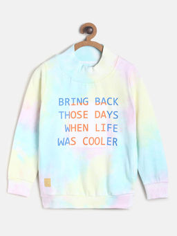 Tales & Stories - Boy's Multi Color Cotton Poly Printed Sweatshirt